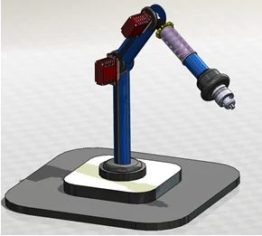 Innovative 4-DOF Robotic Arm with Mechanical Vibration Damping