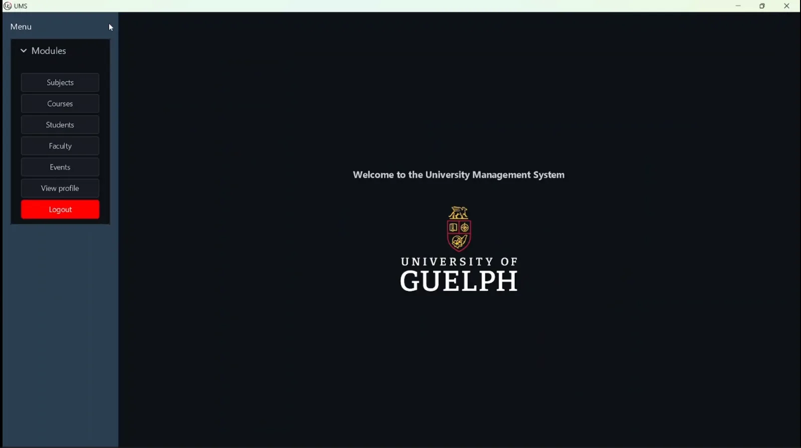 University Management System