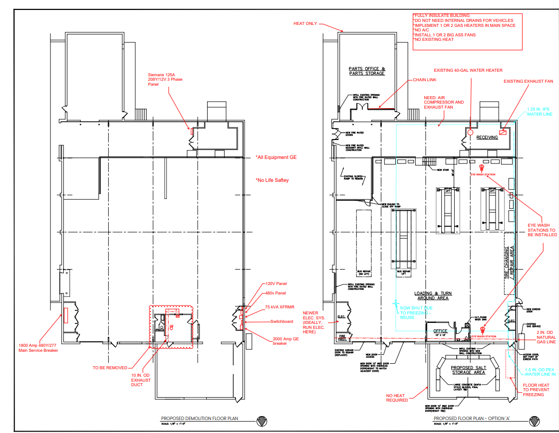 Private University – Existing Warehouse Heating Retrofit Assessment