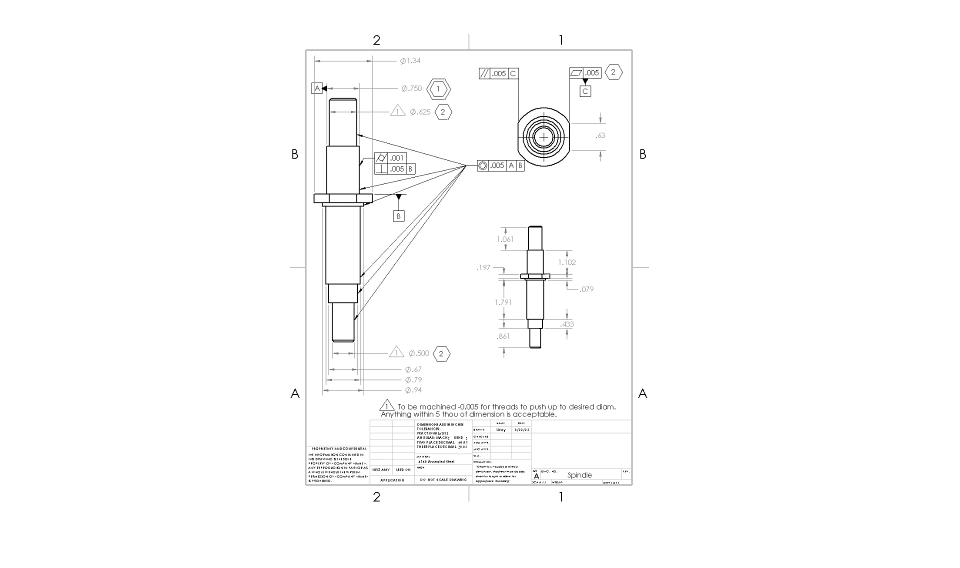 Upright Spindles