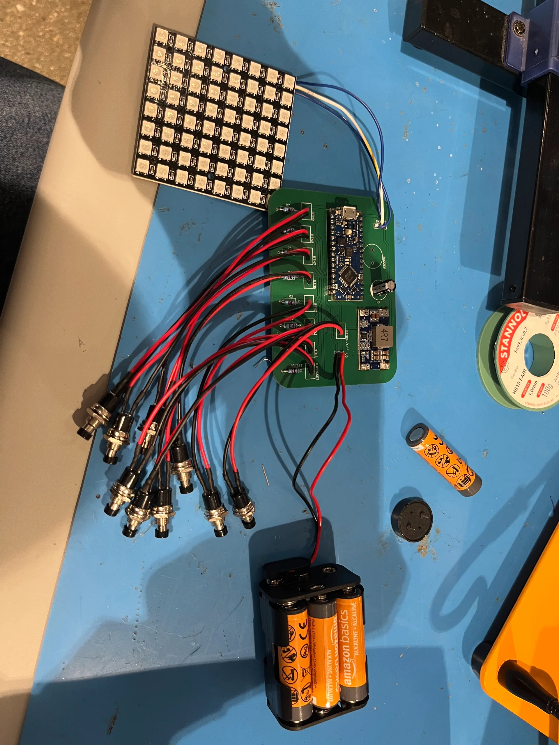 Arduino-Based Connect 4 Game with Custom PCB Design