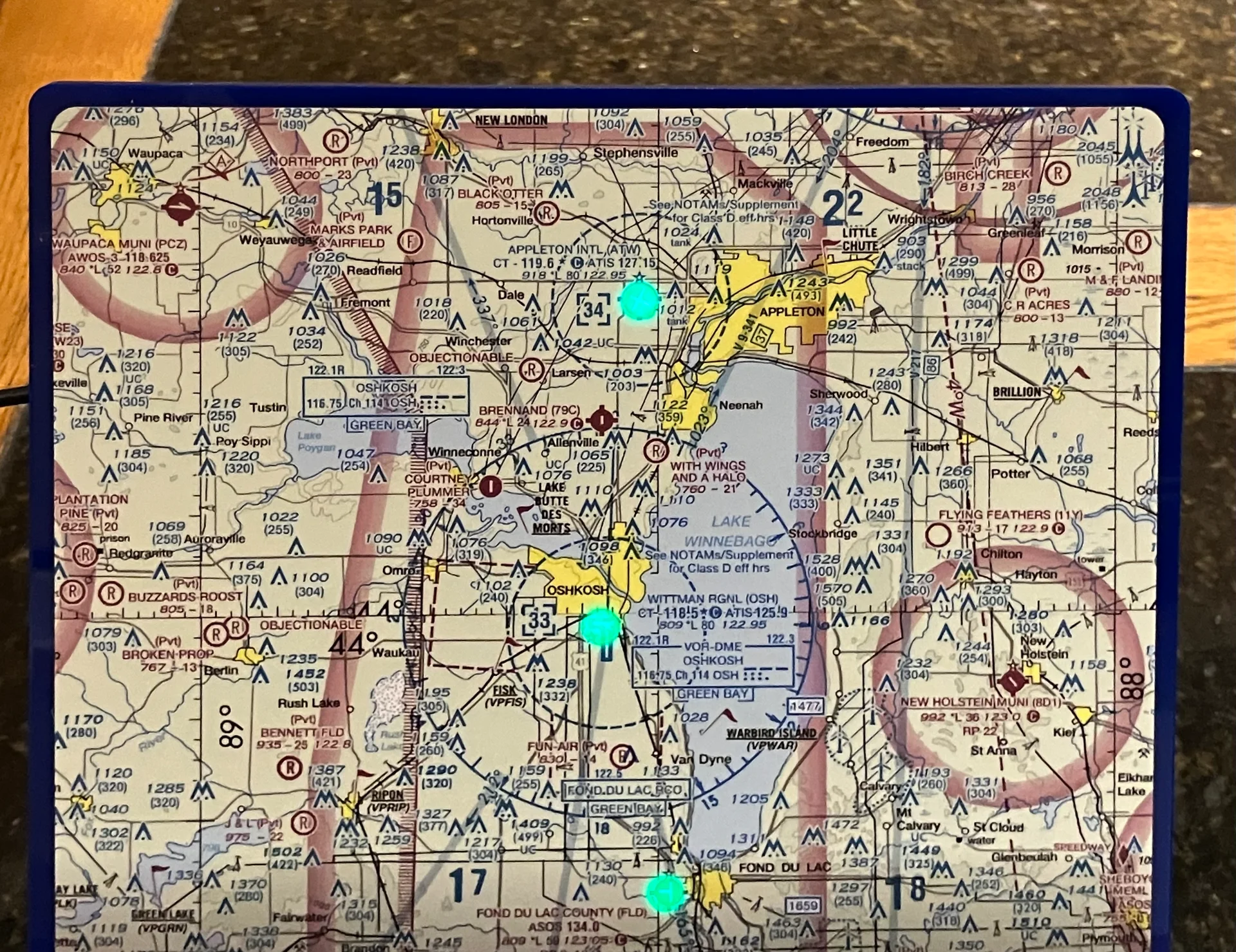 METAR map  (METeorological Aerodrome Report)