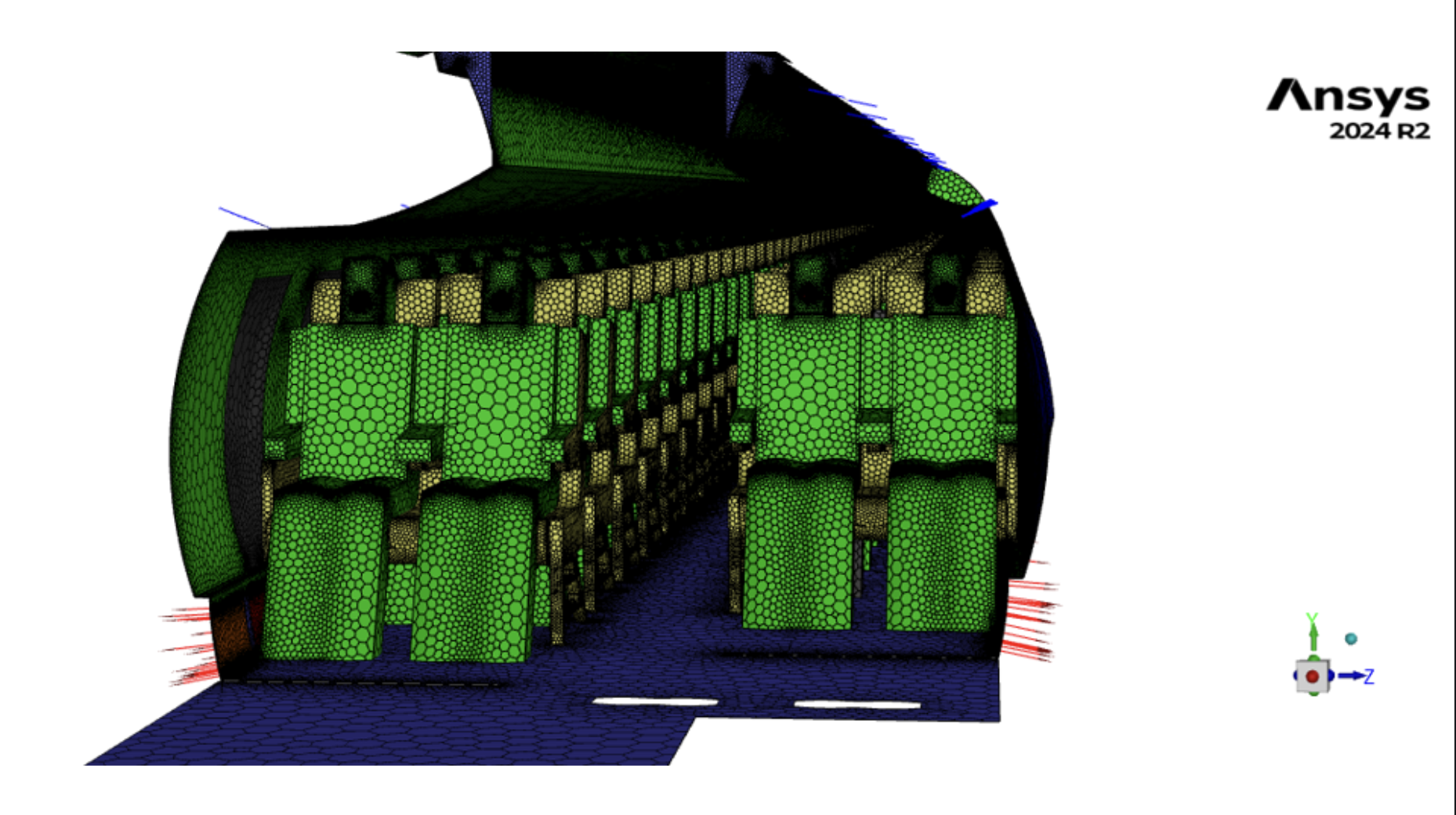 Modeling and CFD Analysis of Embraer E-195 Cabin