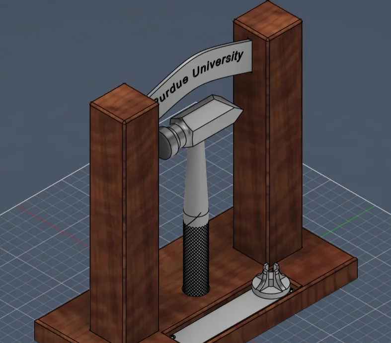 Mechanical Engineering Hammer Stand