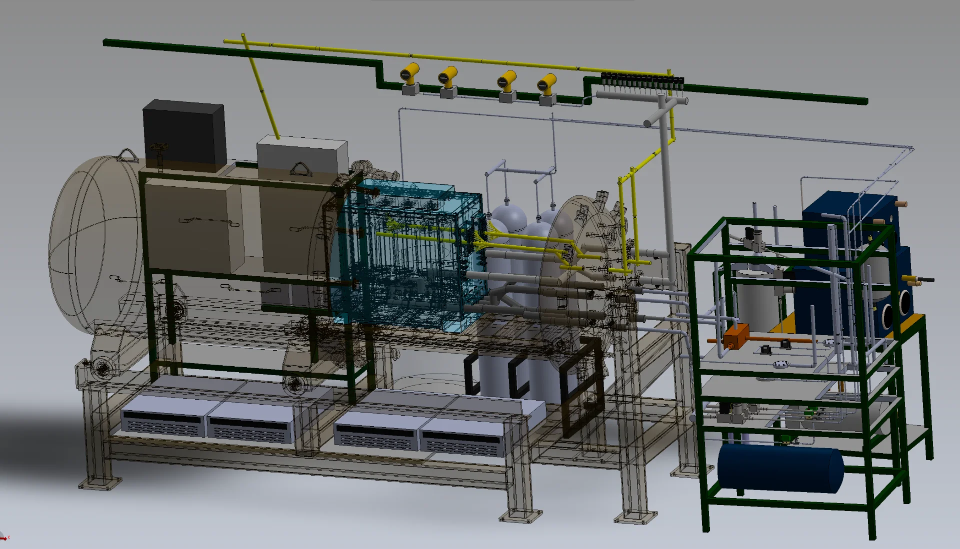 CAD model of Test Stand 1-1