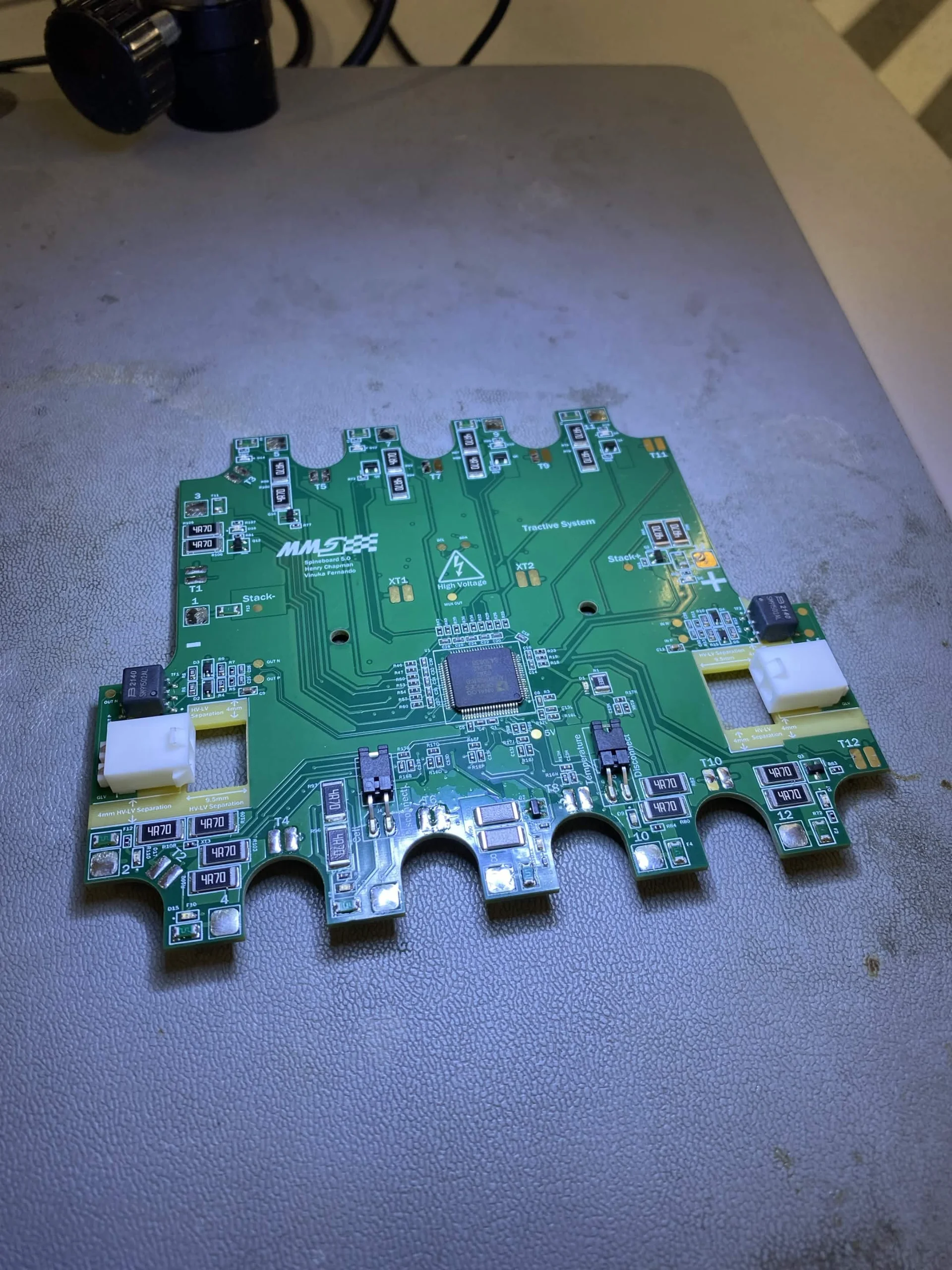 High Voltage Battery Cell Monitoring PCB