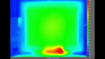 Heat transfer coefficient measurement of thick-walled inaccesible enclosures cooled internally using jet impingement