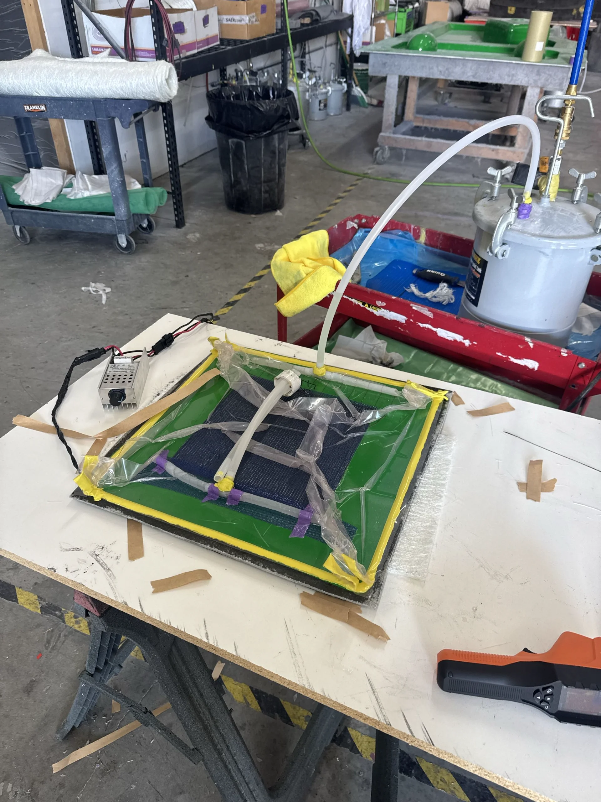 Heated Tooling for Carbon Fiber Infusion Layups