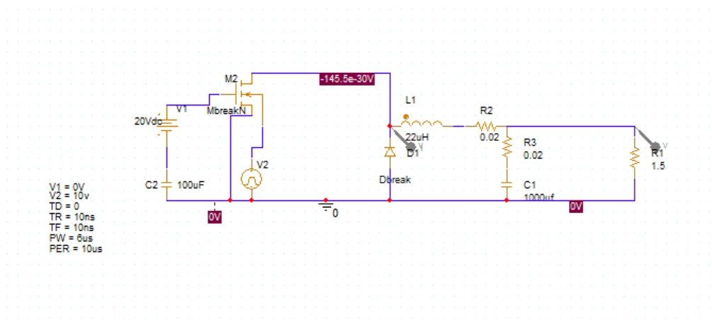 20V - 12V Buck Converter