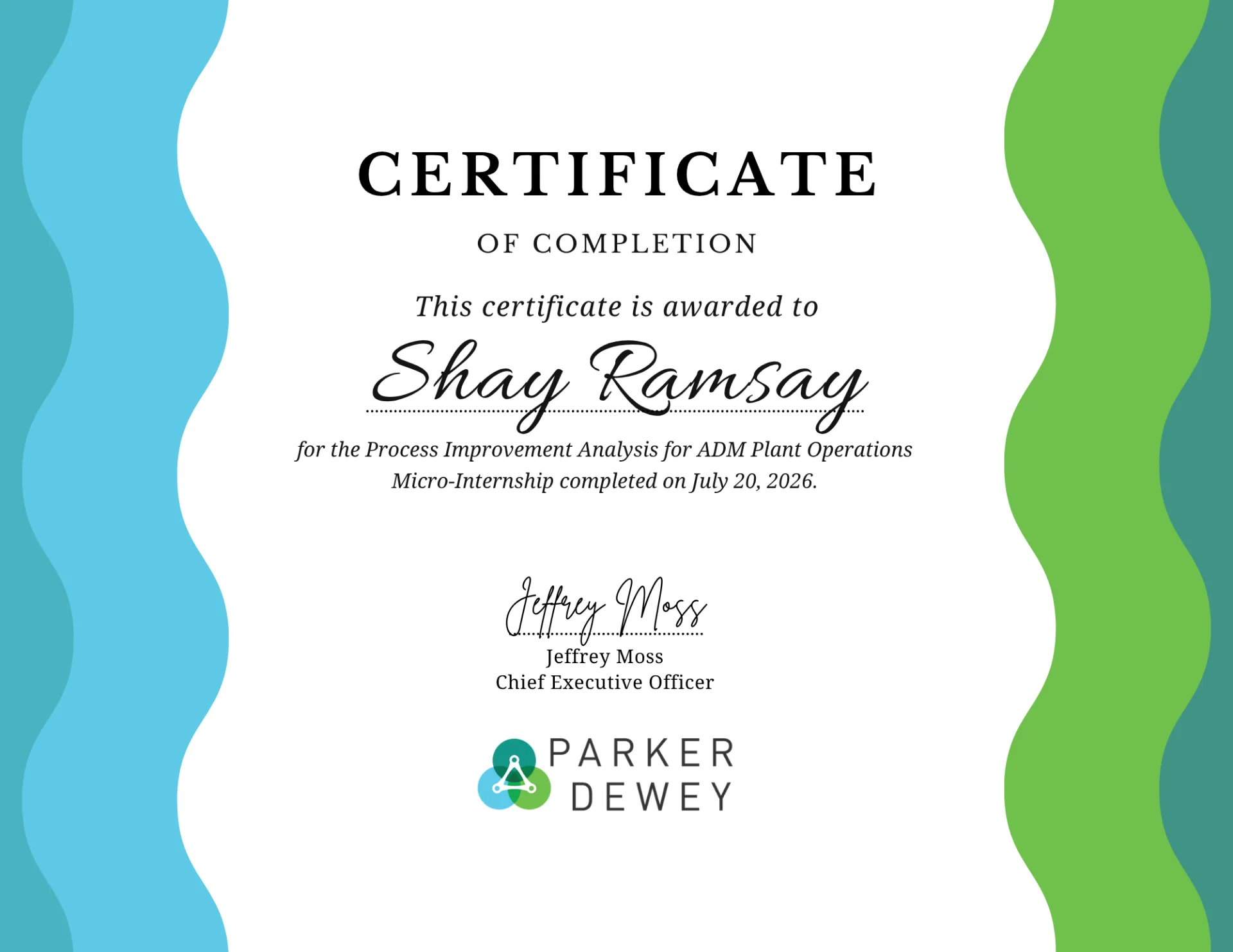 Ethanol Production Process Improvement (Parker Dewey)