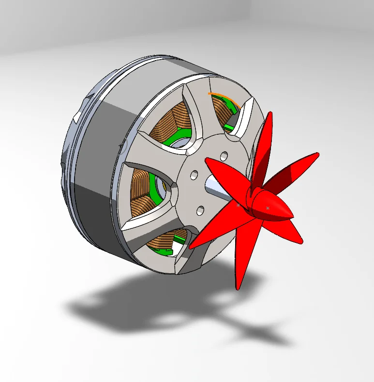 DC Motor Assembly CAD Model