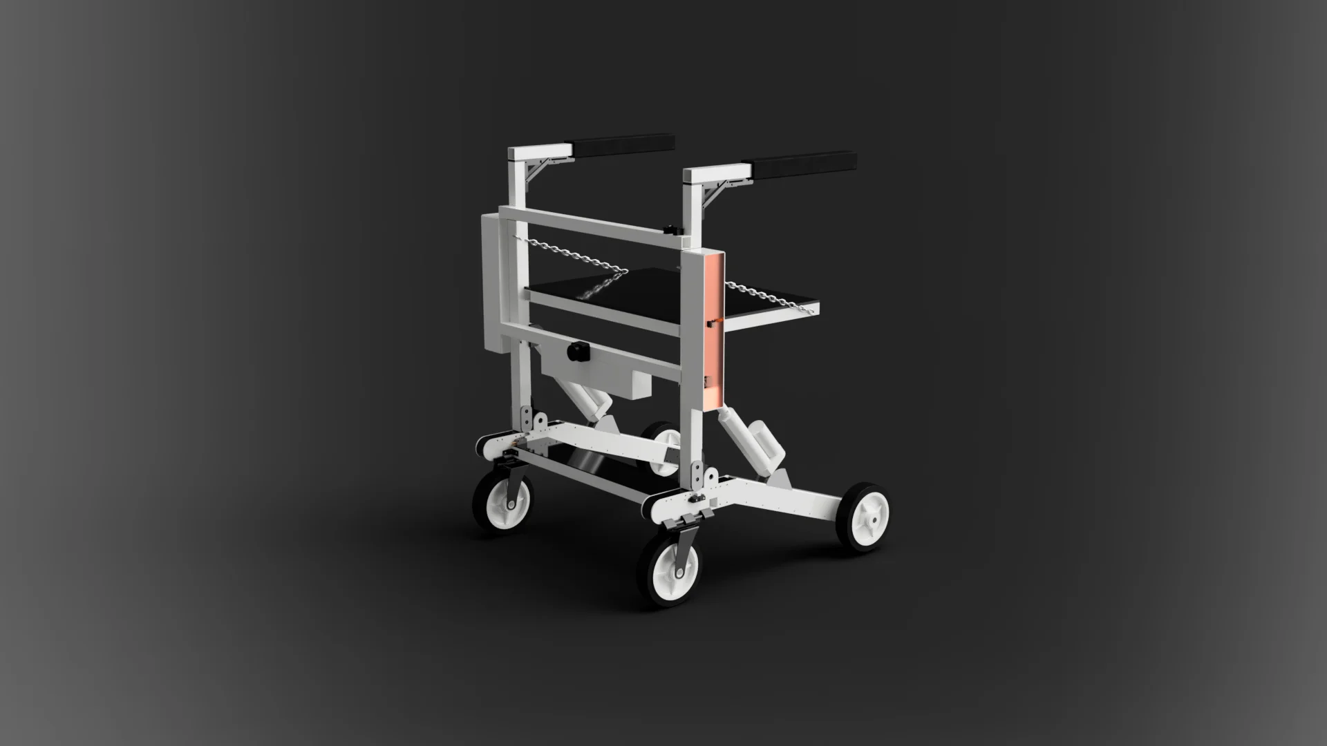 Autonomously Navigating Walker for Elderly