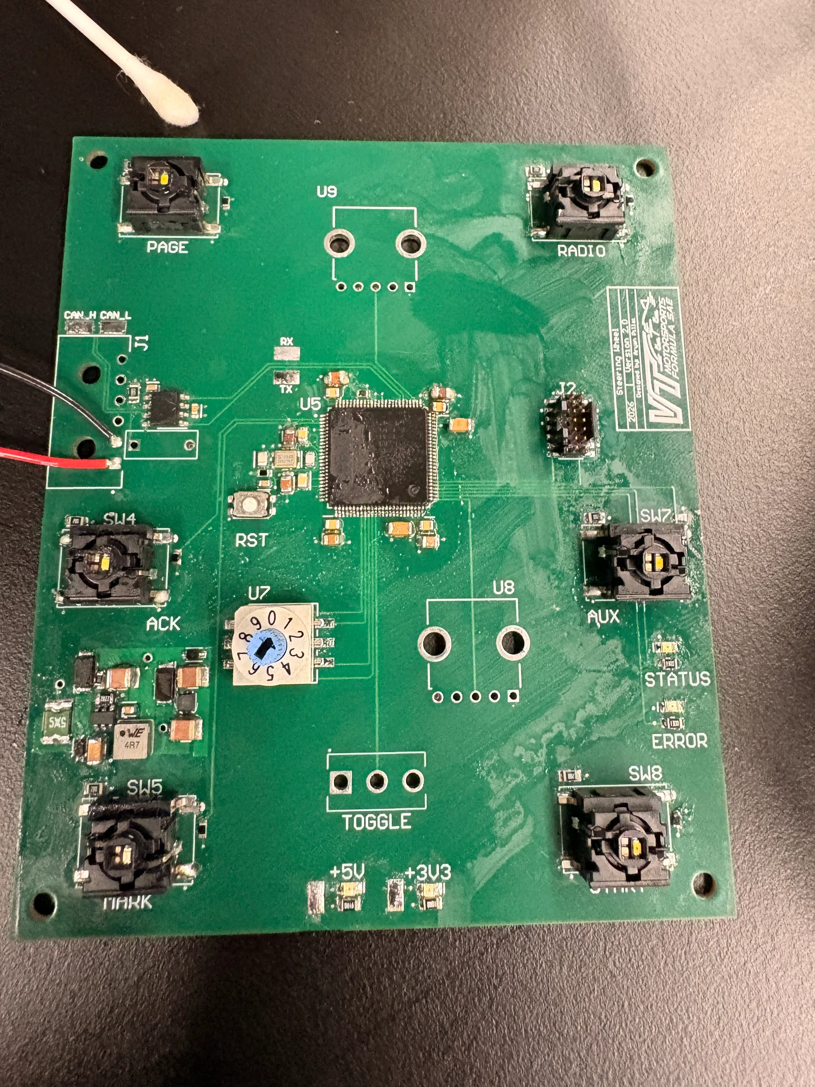 FSAE Steering Wheel Controller