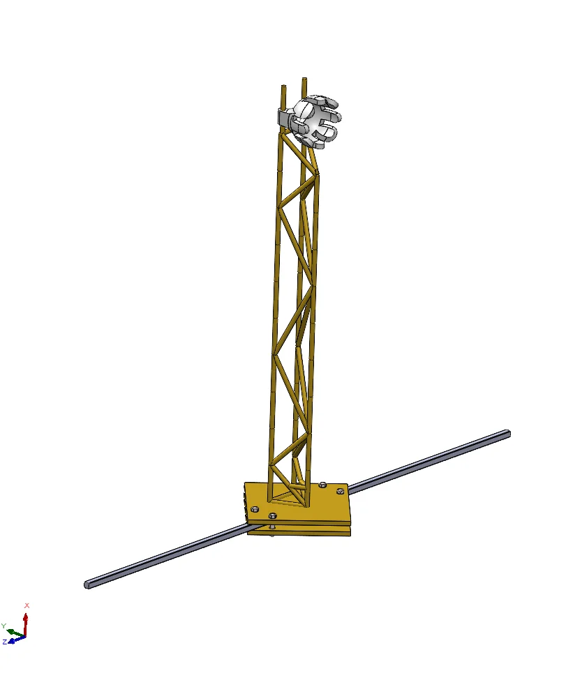 Ball Launcher Truss Frame (Structural Mechanical Design & FEA Optimization)