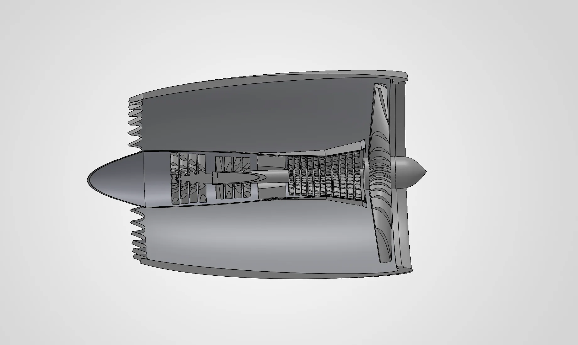 High-Bypass Turbofan Engine Design