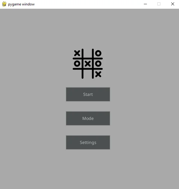 Tic-Tac-Toe Game – Python & Pygame